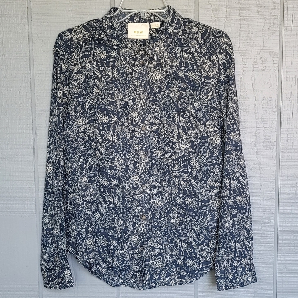 Maeve by Anthropologie Printed Shirt